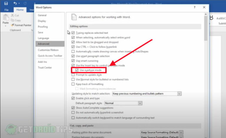 overwriting text when typing in word online overwriting text when typing in word online