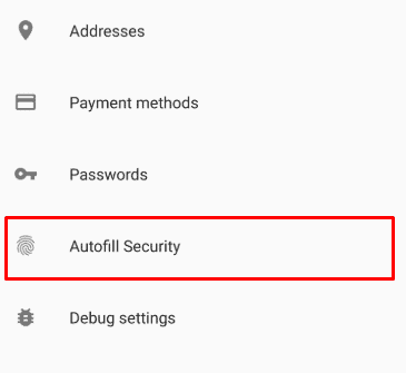 google autofill security