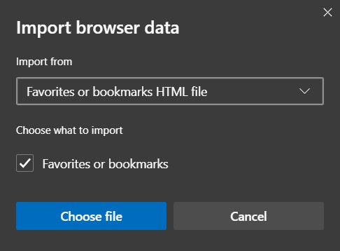 import html file