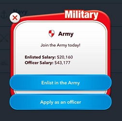 join army bitlife