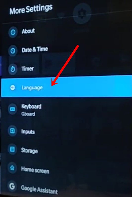 language oneplus tv