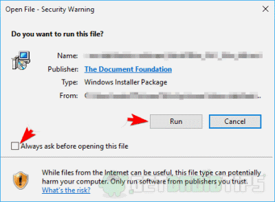 Отключить предупреждение о безопасности открытых файлов в Windows 10 - Как сделать