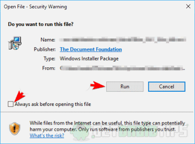 Disable Open File Security warning on Windows 10 - How To