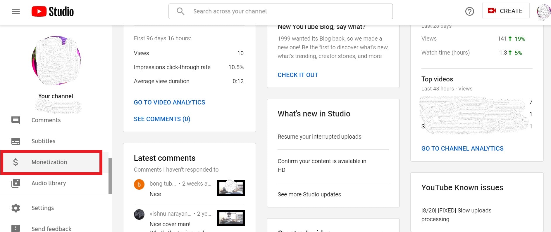 Go to Monetization tab to enable super chat on your YouTube channel