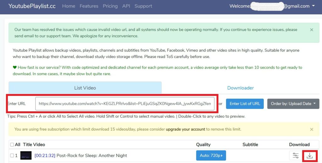 Download YouTube videos on PC