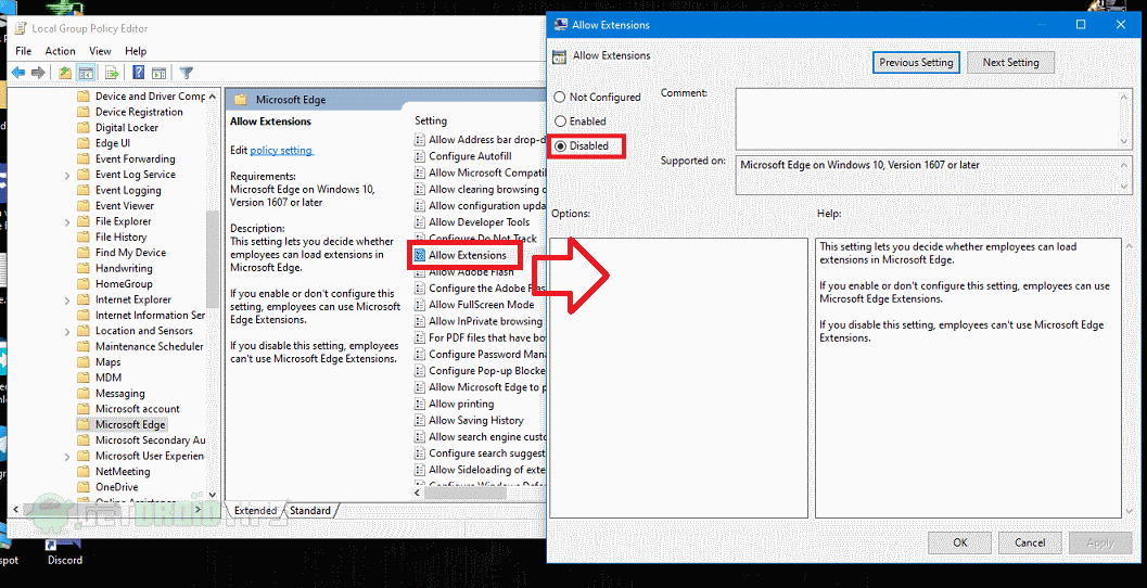 microsoft edge extensions when microsoft edge extensions when