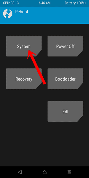 reboot system