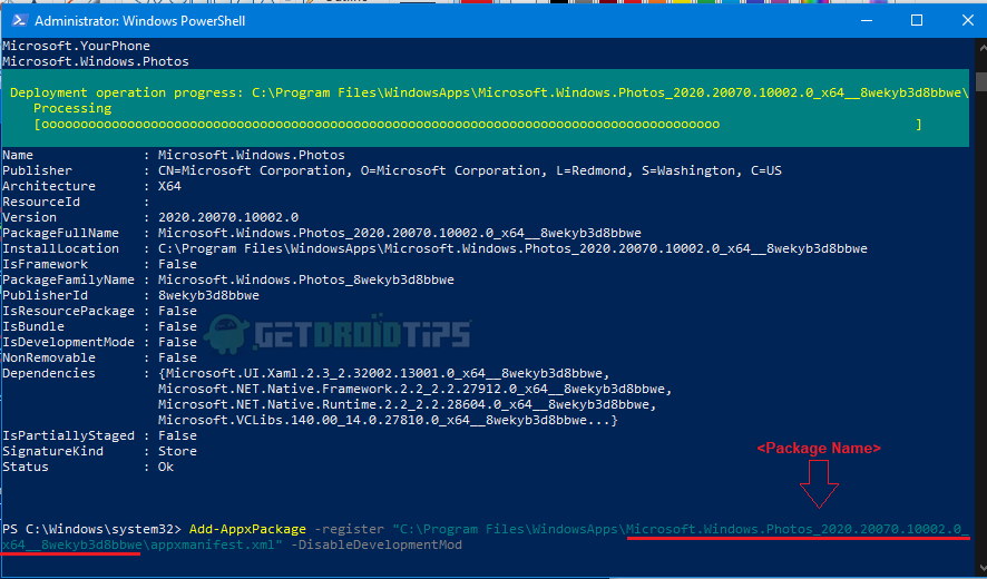 How to Reset Microsoft Store Apps using PowerShell in Windows 10