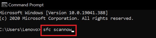 scannow windows 10 update