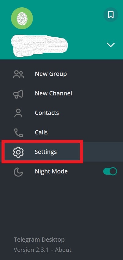 Telegram Settings