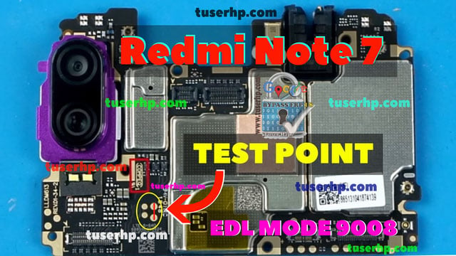 Redmi Note 7 / 7 Pro ISP EMMC PinOUT | Test Point | EDL Mode 9008