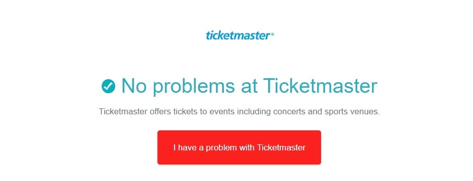 ticketmaster status