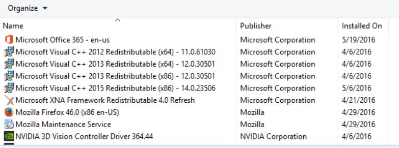 Microsoft Visual C++ Redistributables” on My PC