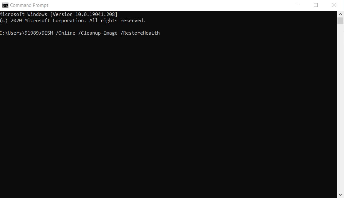 command prompt