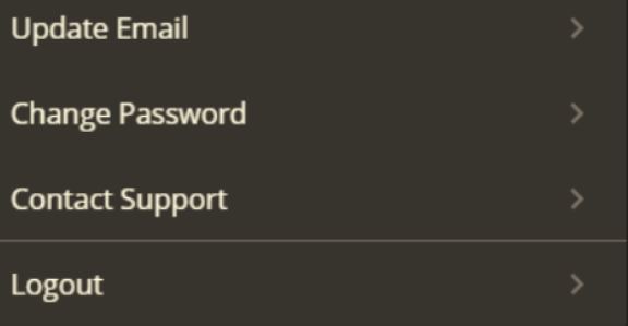 account menu