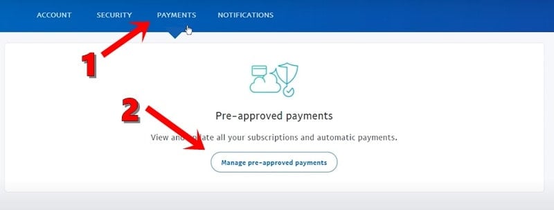 Manage pre-approved payments
