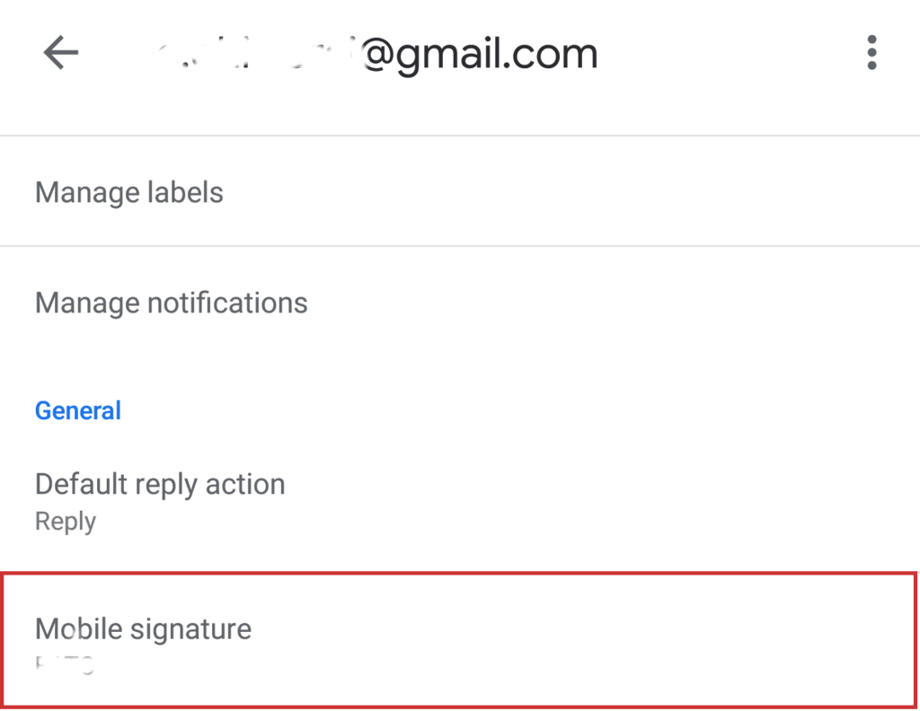 Mobile Signature Settings