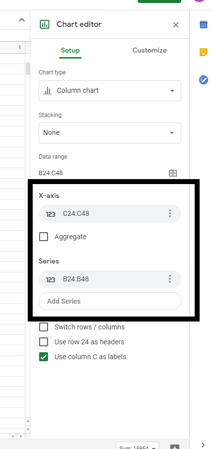 How to Switch Chart Axes in Google Sheets?