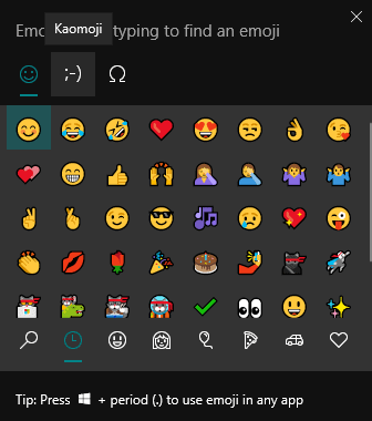 How to Add Kaomoji on Windows 10 (╯°□°)╯︵ ┻━┻?