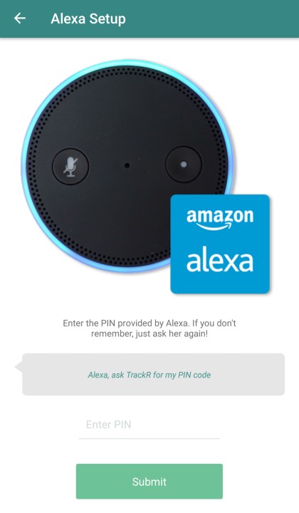 Setup TrackR to Create an Alexa Tracker