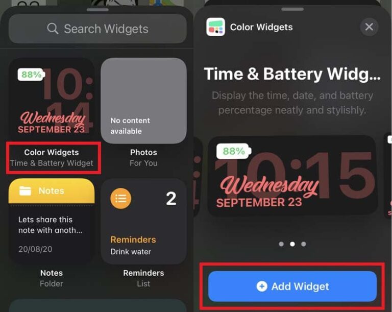 How to Change Widget Color on iOS 14 iPadOS 14