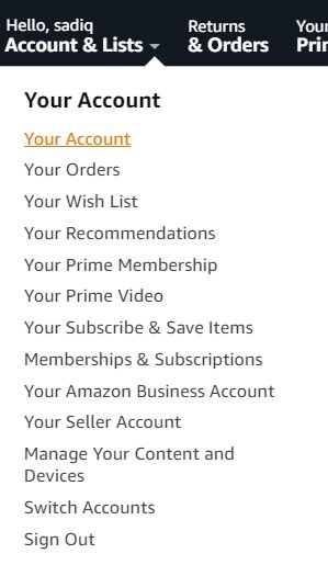 amazon tracking account