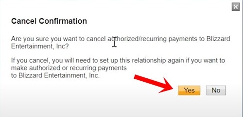 cancel comnfirmation paypal