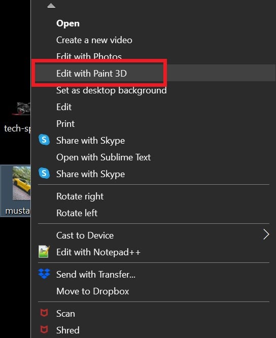 Resize images with paint 3D using Canvas