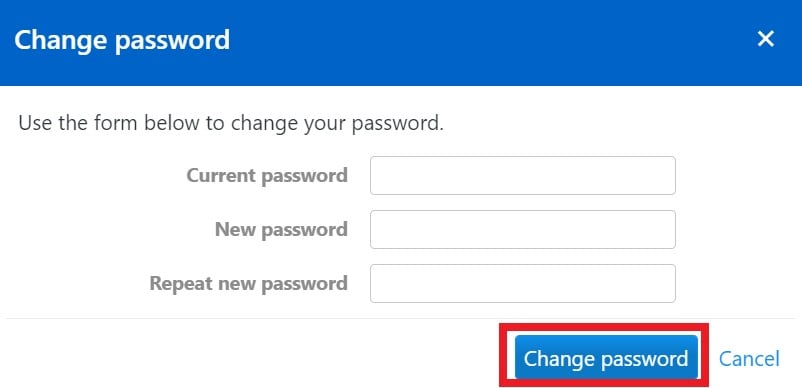Change Teamviewer password from Management console