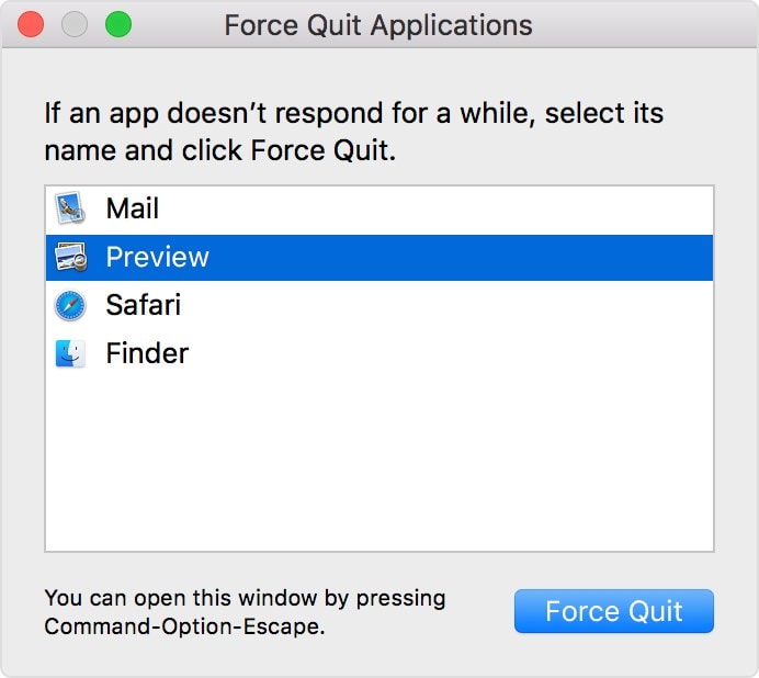 force quit