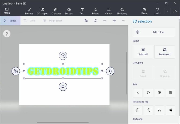 How to Add and Edit Text in Paint 3D