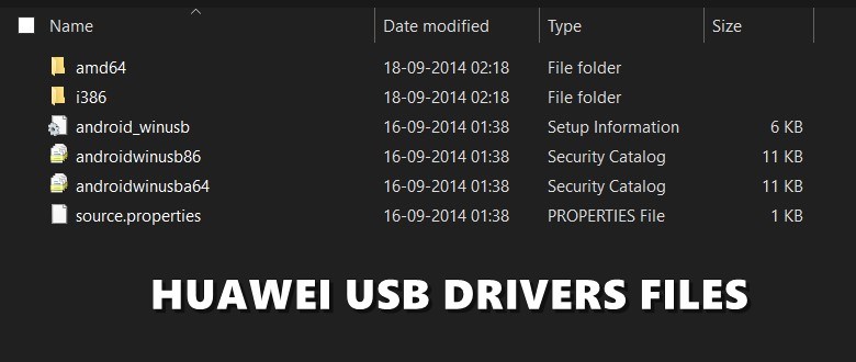 huawei manual drivers