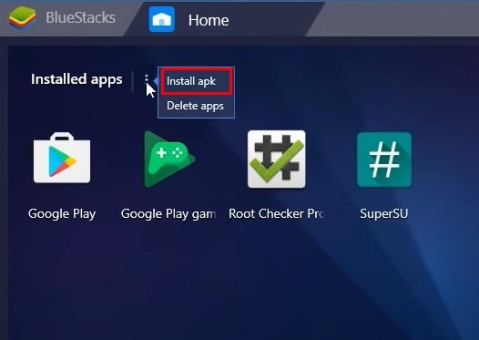 install apk bluestack 4