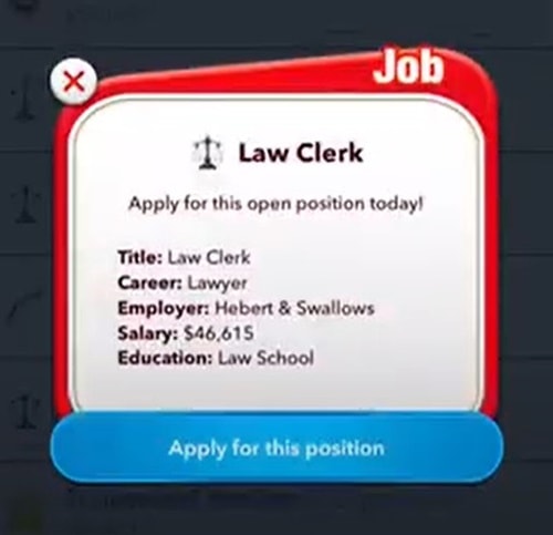 lawyer clerk bitlife