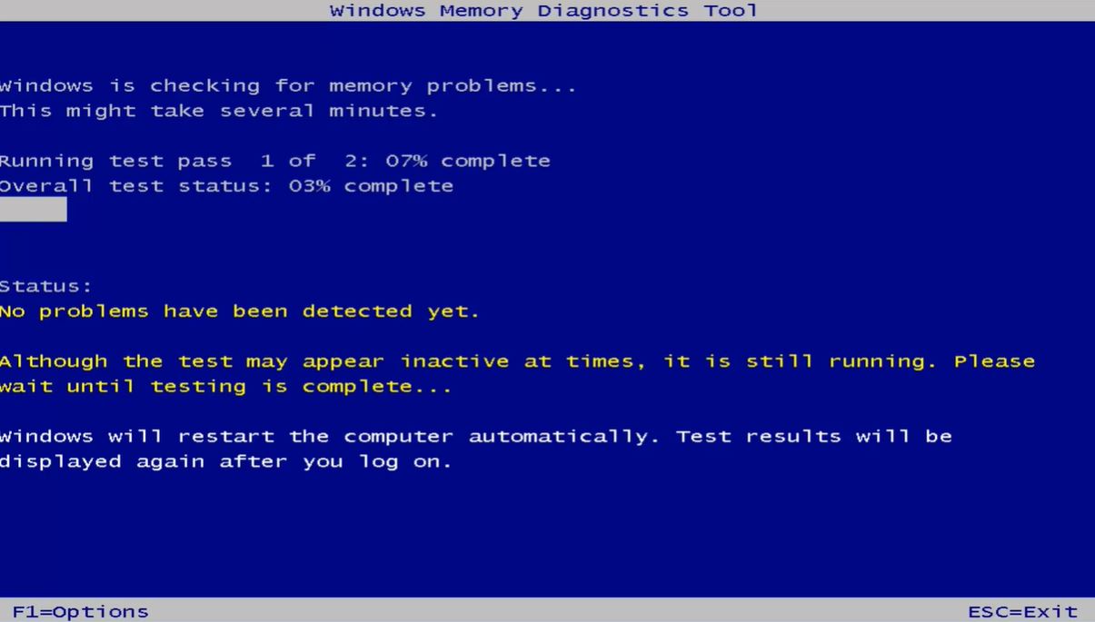 memory diagnostic tool