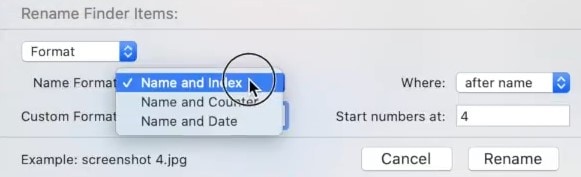 name format