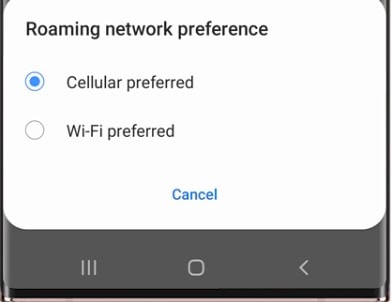 network preference