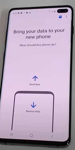 new device send data