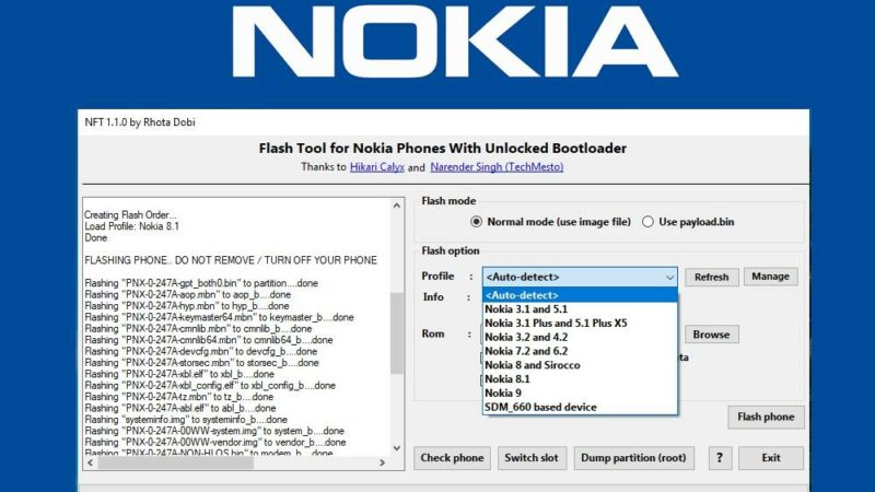 nokia firmware flash tool