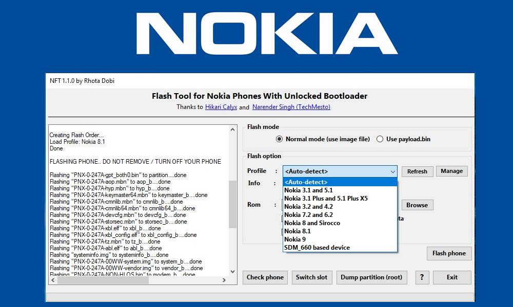 nokia firmware flash tool