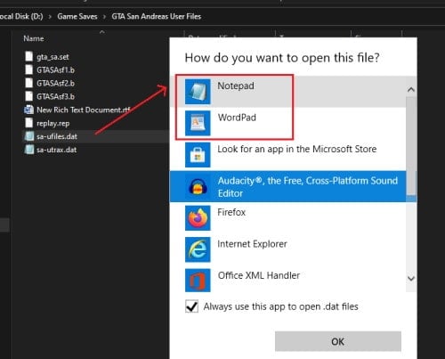 Как открыть файлы .DAT в Windows 10