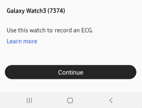 pair up galaxy watch 3 for ecg