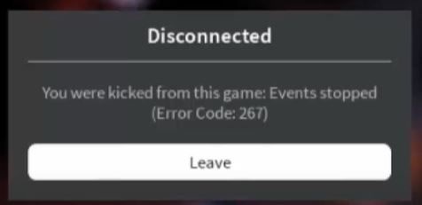 roblox error code 267