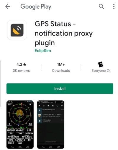 samsung galaxy gps status