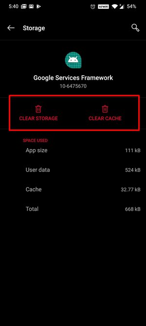 service framework delete data