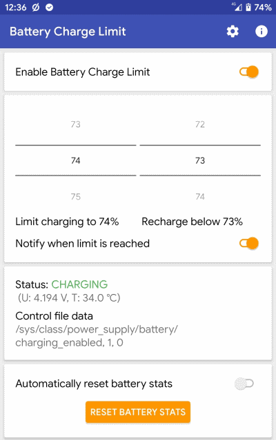 How to Set a Custom Battery Charge Limit in Android device?