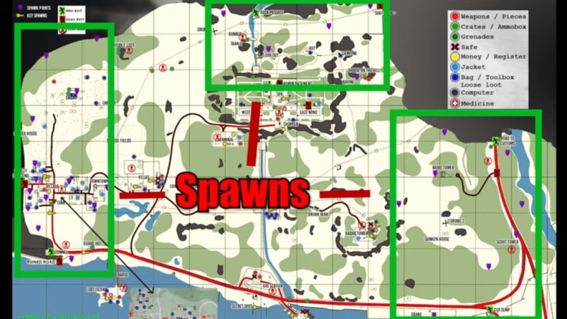 escape from tarkov maps lighthouse escape from tarkov maps lighthouse