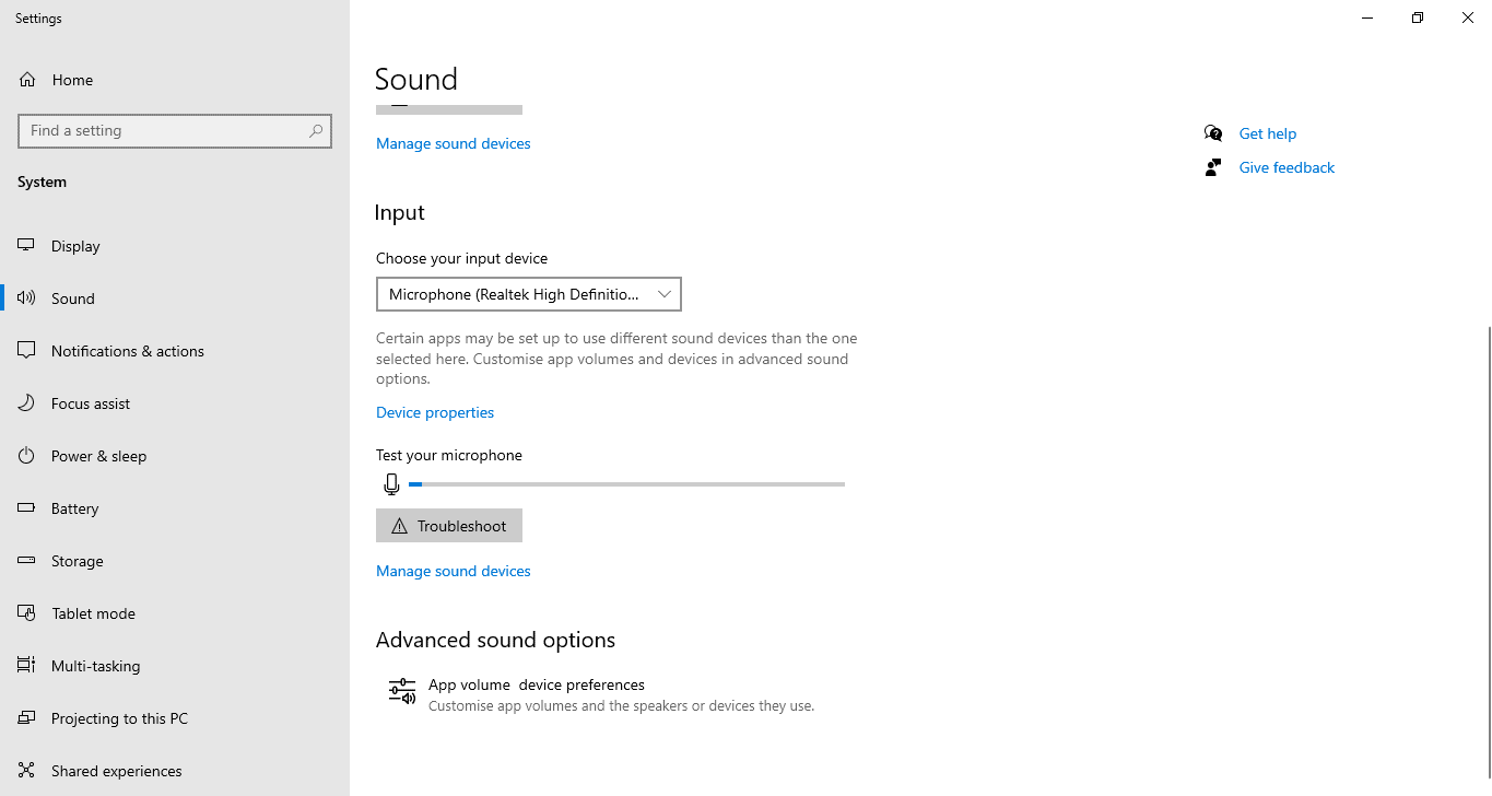 Increase Mic Sensitivity Windows 10