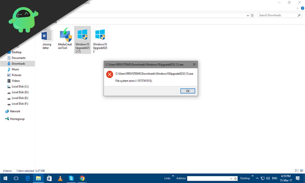 How to Fix File System Error 1073741515 in Windows 10