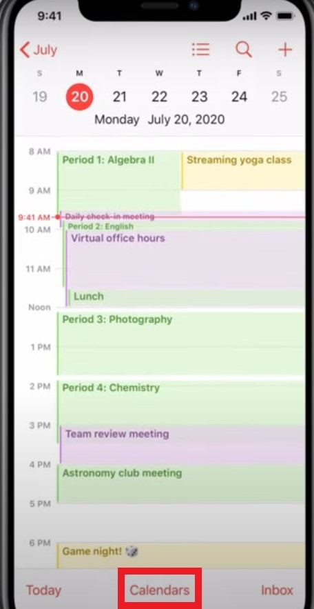 Share iCloud Calendar on iPhone